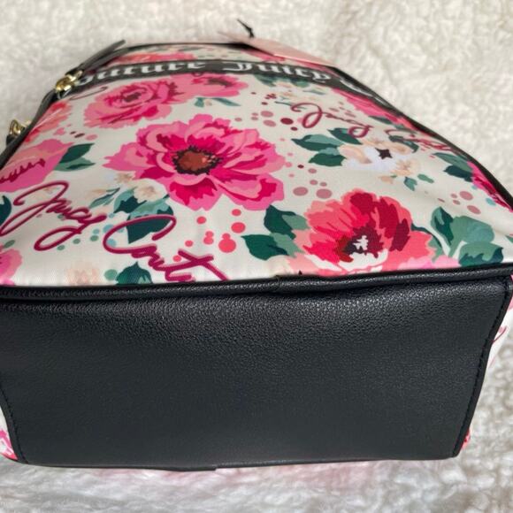 Brand New White/Black  JUICY COUTURE Pick-UR-Petal Gorgeous Flowered Backpack main image 4